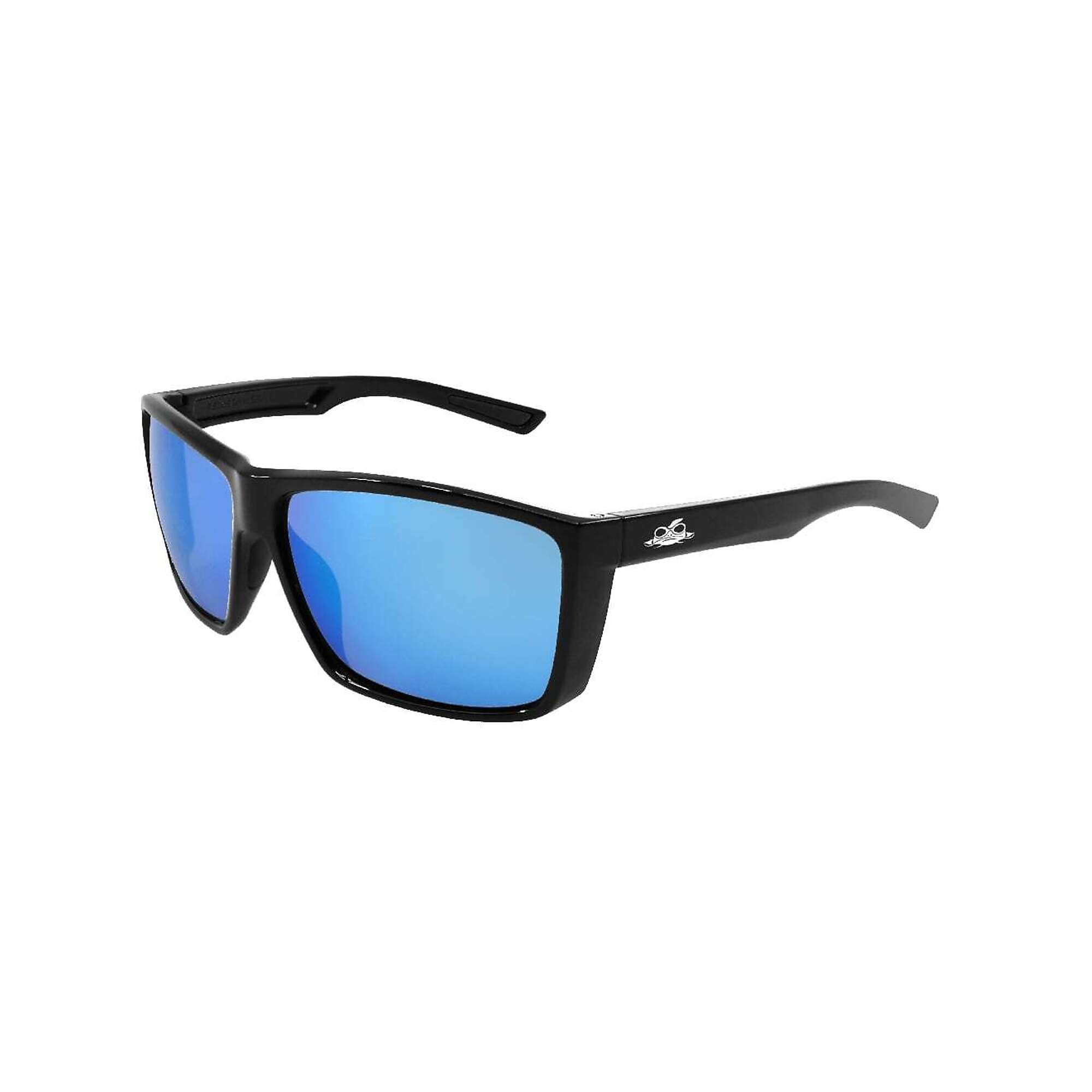Bullhead Safety Lionfish™, Lionfish Blue Polarized AF Lens, Black Frame Safety Glasses, Frame Color Gloss Black, Lens Color Blue, ANSI Z87 Compliant, Model# BH3359PFT